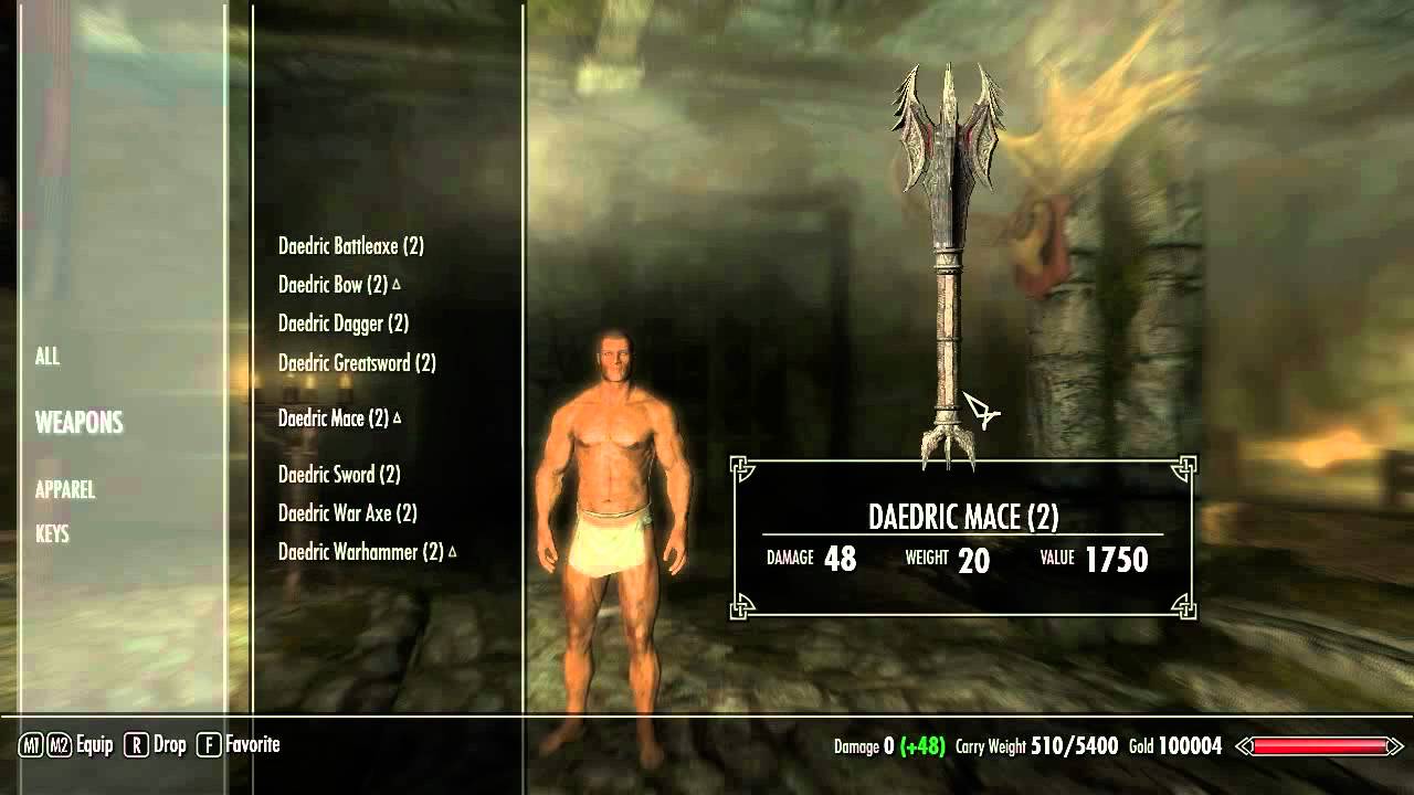 Oblivion Carry Weight Cheat