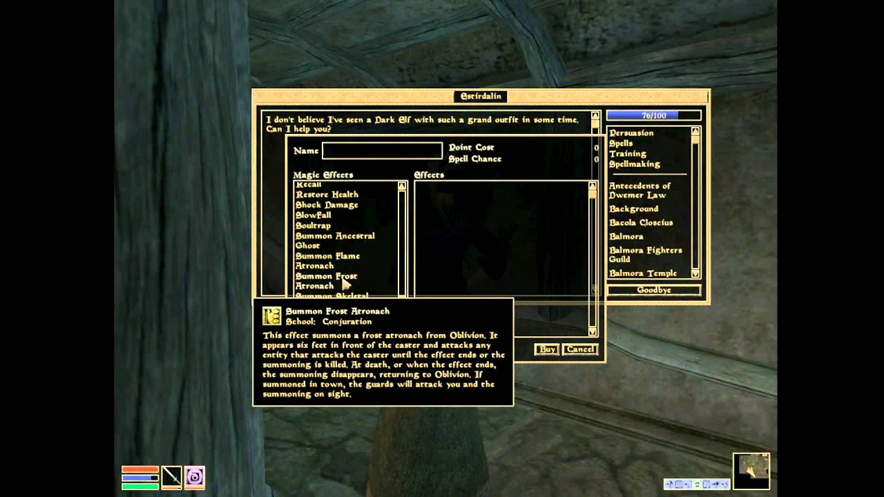 Morrowind Attributes Over 100